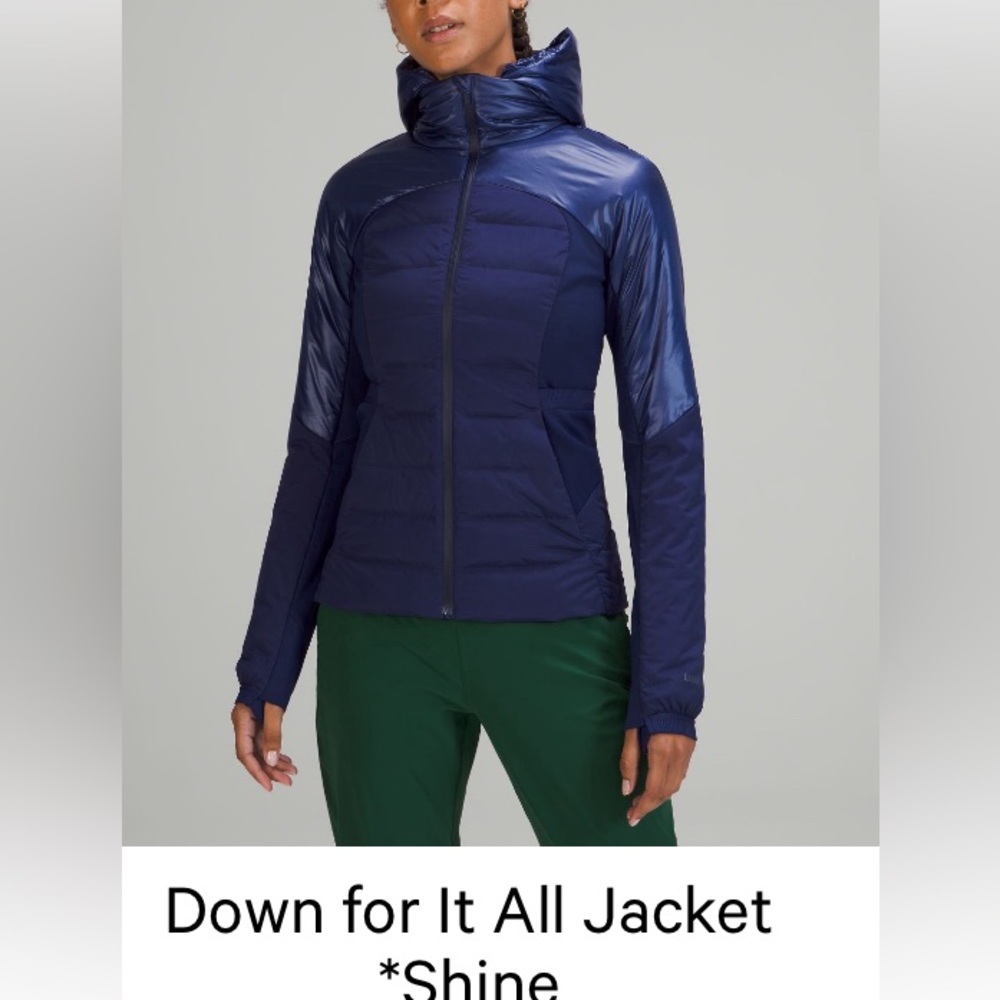 Lululemon Down for it all Blue shine Jacket
